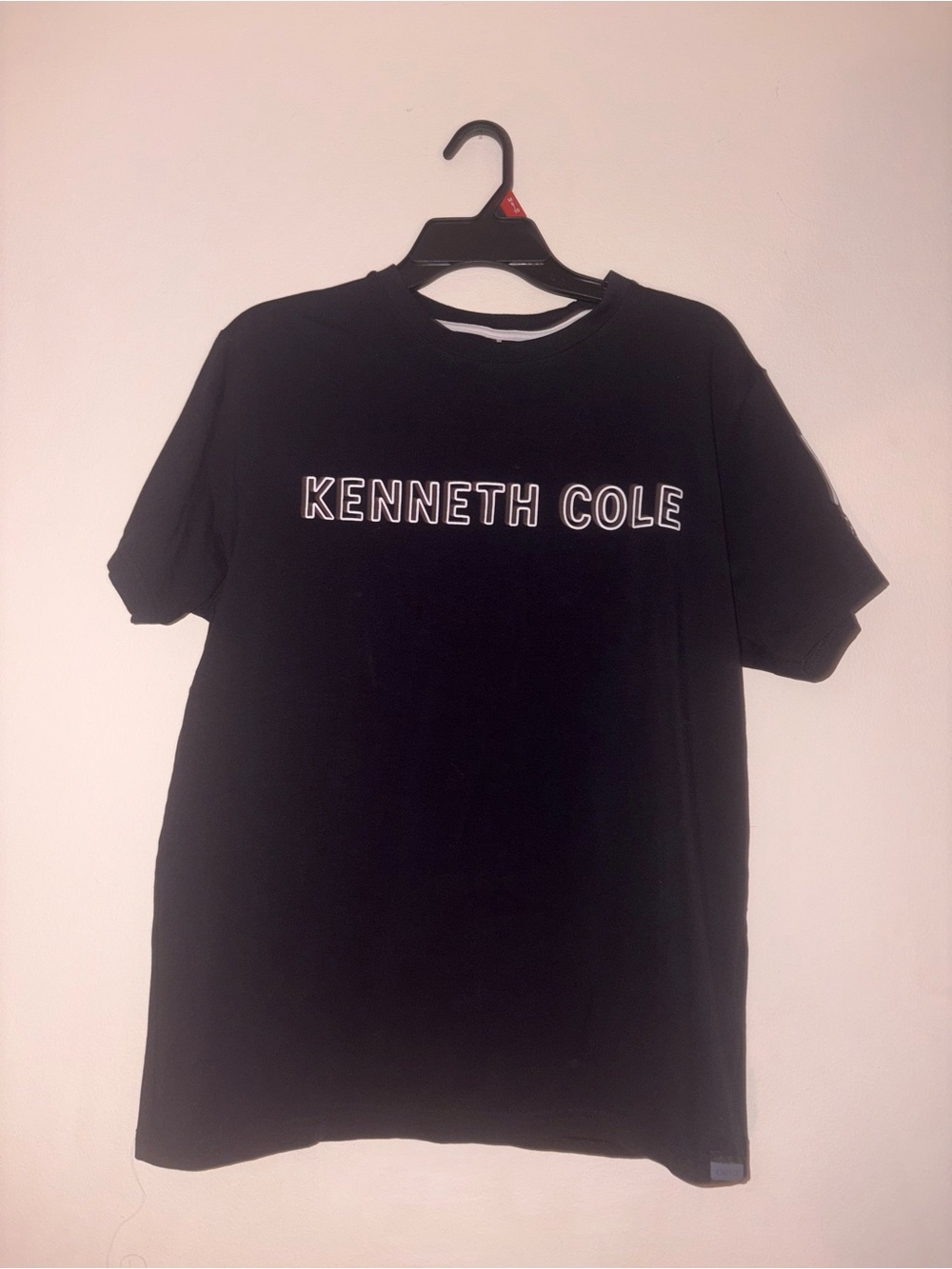 Kenneth Cole Black Short-Sleeve Logo Tee